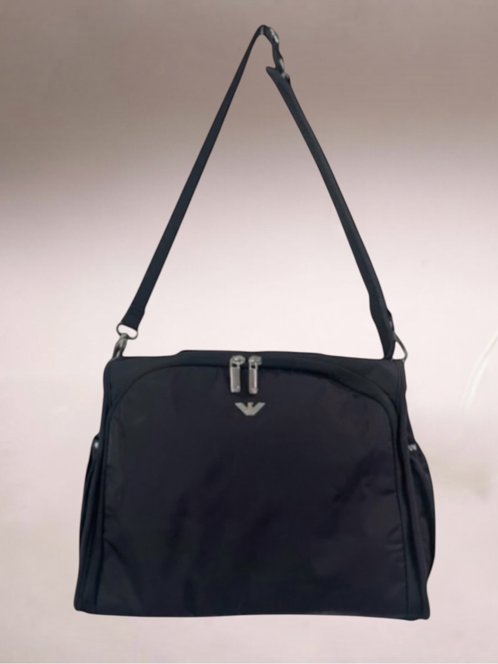 ARMANI BABY BLACK NYLON BAG